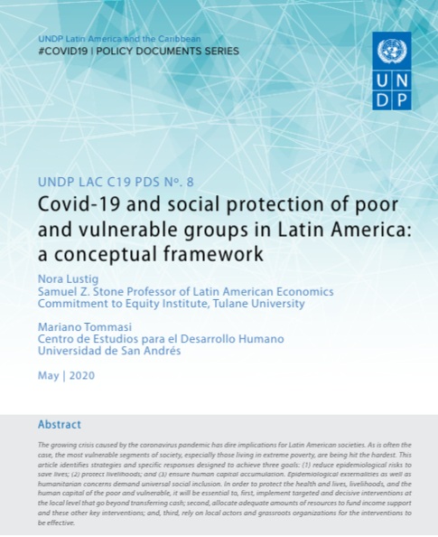 Covid-19 and social protection of poor and vulnerable groups in Latin America: a conceptual framework